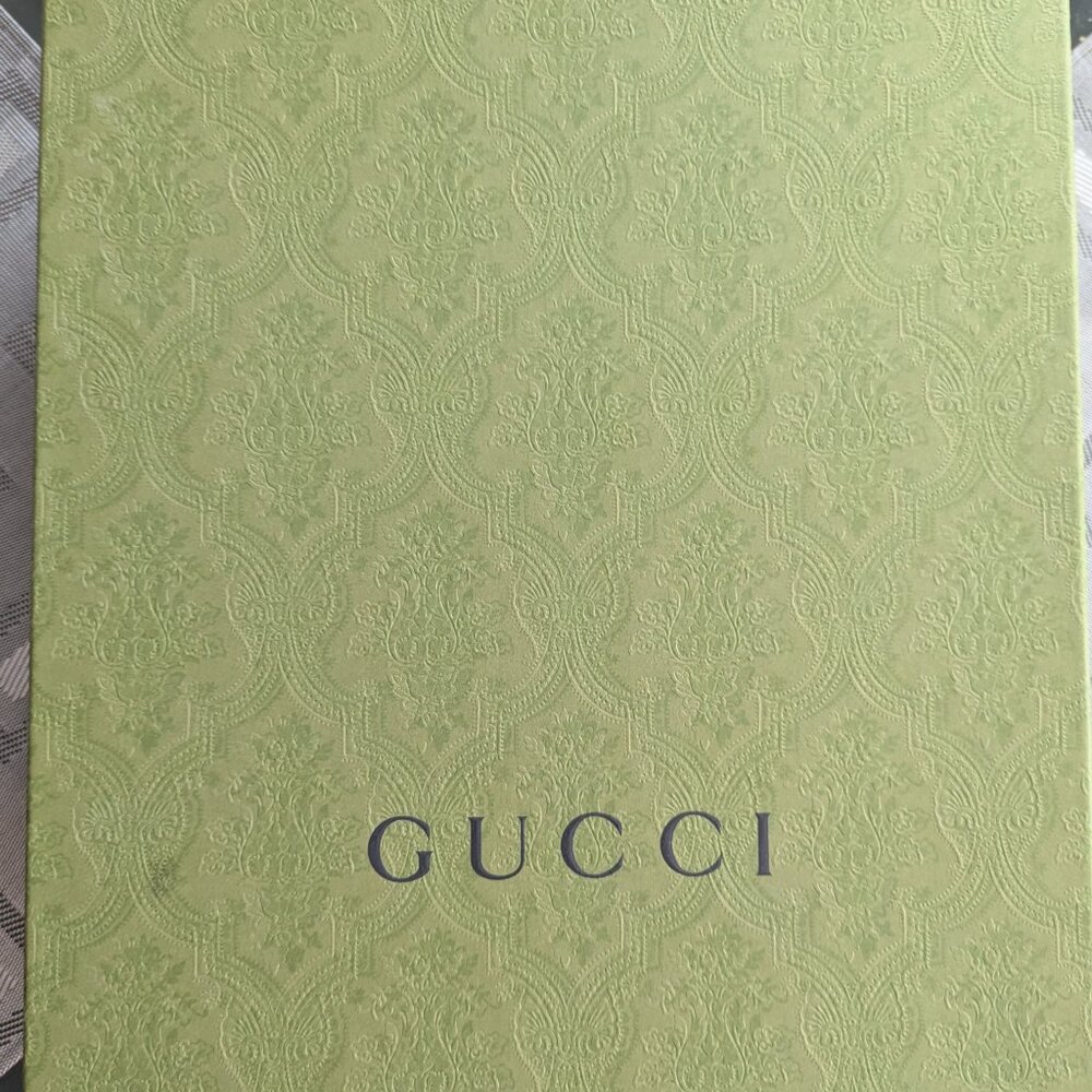Gucci Brown Beige GG Canvas Slide Sandals - Picture 5 of 7